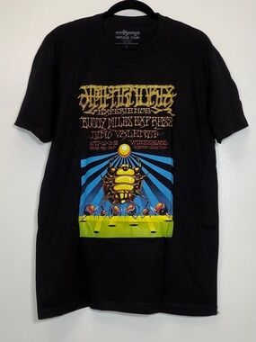 🆕 Jimi Hendrix Wolfgangs Black Graphic Short Sleeve Tee